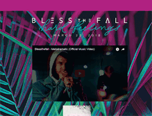 Tablet Screenshot of blessthefallmusic.com